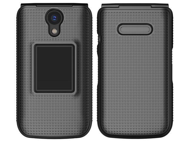 Grid Texture Hard Case Slim Cover for Verizon Orbic Journey Pro / Lite - Black