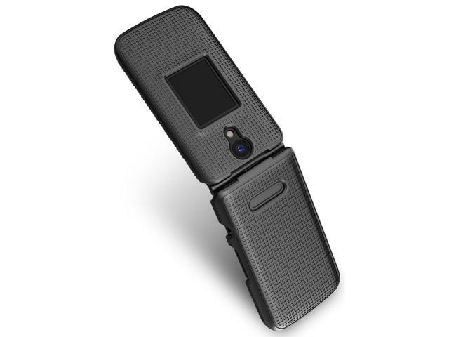 Grid Texture Hard Case Slim Cover for Verizon Orbic Journey Pro / Lite - Black