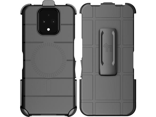 Case and Belt Clip Holster for Sonim XP Pro 5G - Black (Compatible with Magsafe)