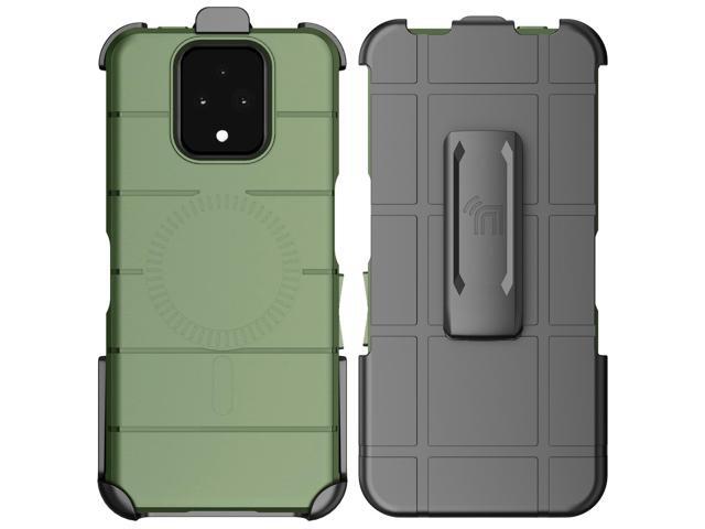 Case and Belt Clip for Sonim XP Pro 5G - Olive Green (Compatible with Magsafe)