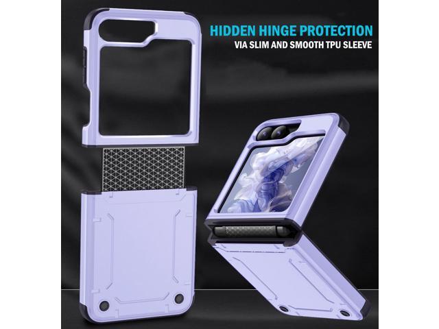 Rizz Case and Belt Clip Holster for Galaxy Z Flip 7 FE & Z Flip 6 - Periwinkle