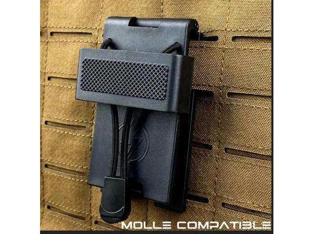 Adapter for Molle Vest or 2.25' Belt for Radio Clip, Walkie Talkie, Body Cam etc