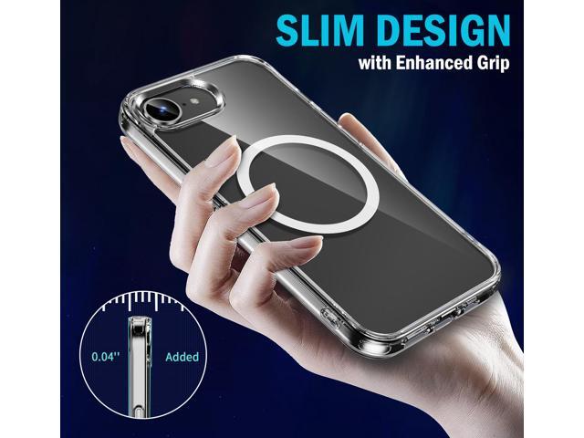 Clear Acrylic TPU Case for iPhone 16e Phone (2025) - Compatible with MagSafe