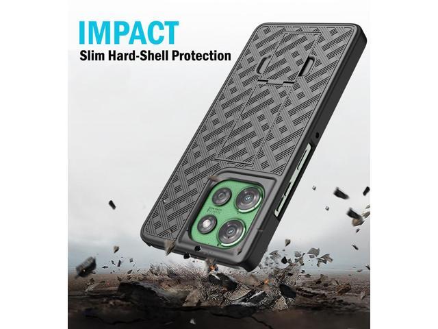 Slim Case and Belt Clip Holster for Motorola Moto G Power 5G 2025 Phone - Black