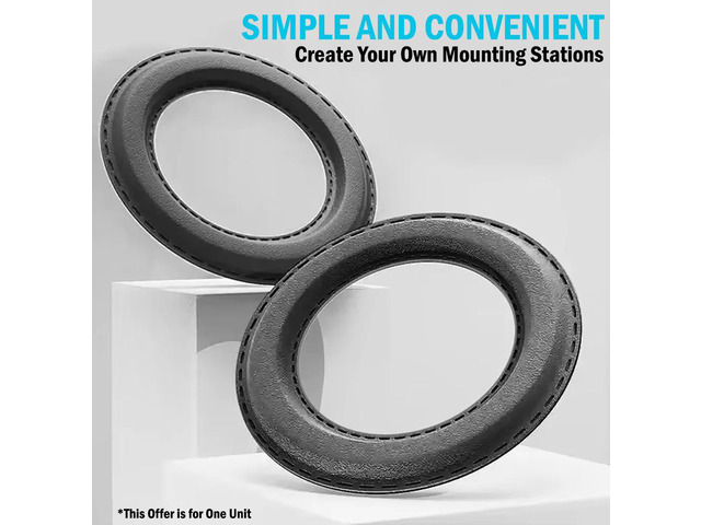 Universal Magnetic Leather Ring (Compatible with Magsafe) - DIY Mount - Black