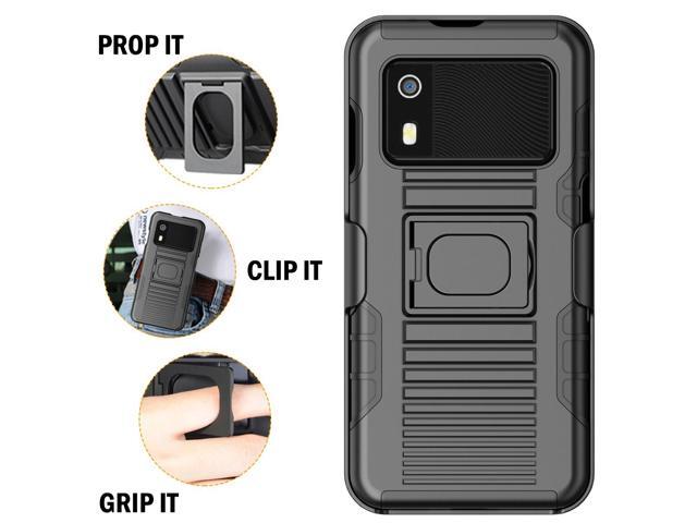Rugged Case and Belt Clip Holster for Zebra EM45 RFID Mobile - Black