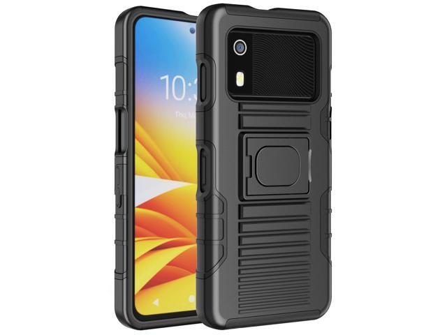 Rugged Hybrid Case with Ring Grip Stand for Zebra EM45 RFID Mobile - Black