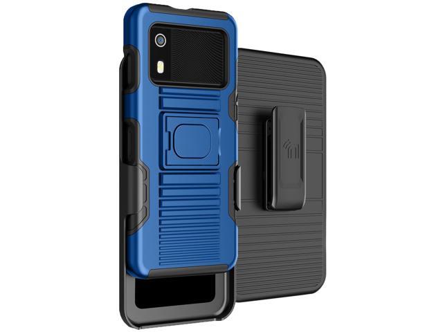 Rugged Case and Belt Clip Holster for Zebra EM45 RFID Mobile - Blue