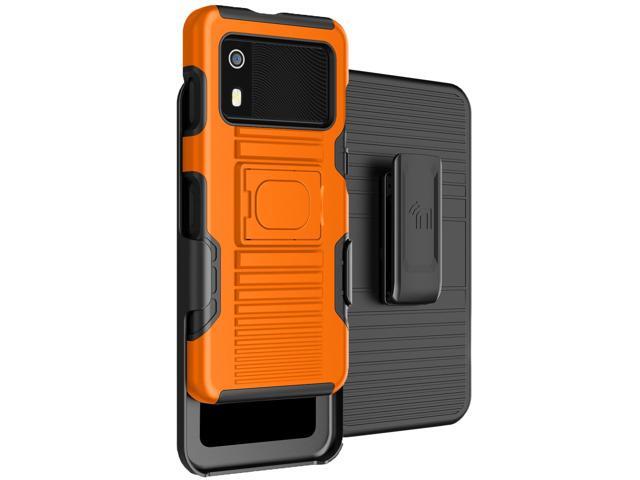 Rugged Case and Belt Clip Holster for Zebra EM45 RFID Mobile - Orange