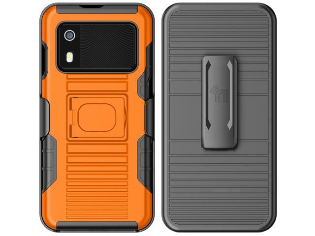Rugged Case and Belt Clip Holster for Zebra EM45 RFID Mobile - Orange