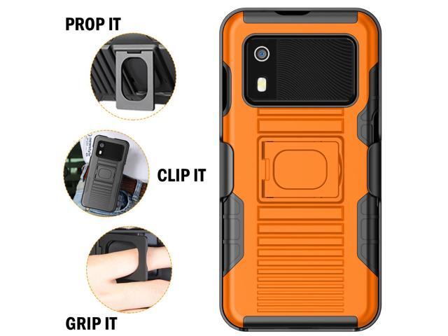 Rugged Case and Belt Clip Holster for Zebra EM45 RFID Mobile - Orange