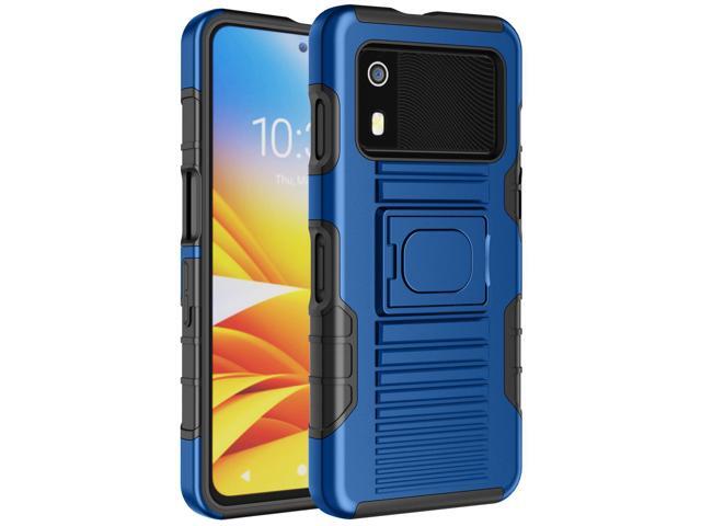Rugged Hybrid Case with Ring Grip Stand for Zebra EM45 RFID Mobile - Blue