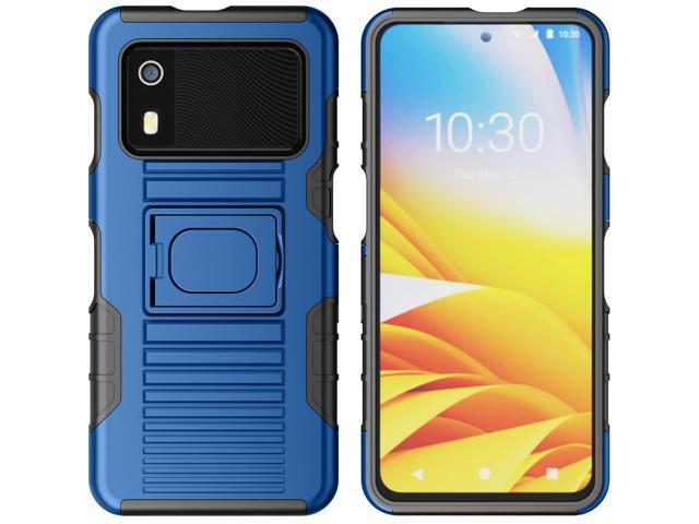 Rugged Hybrid Case with Ring Grip Stand for Zebra EM45 RFID Mobile - Blue