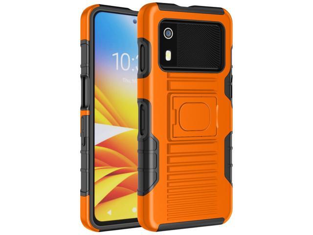 Rugged Hybrid Case with Ring Grip Stand for Zebra EM45 RFID Mobile - Orange