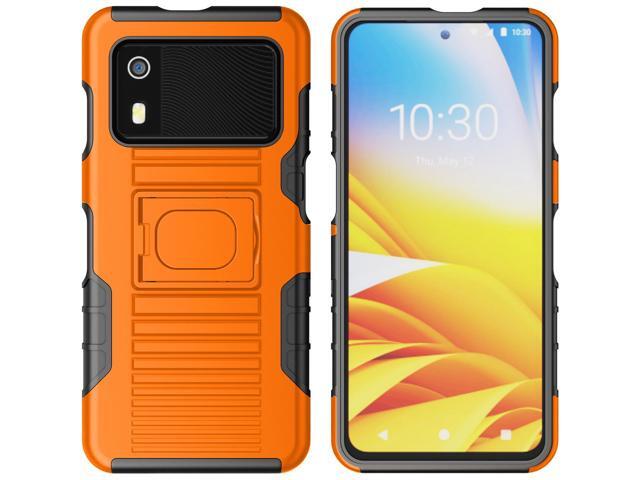 Rugged Hybrid Case with Ring Grip Stand for Zebra EM45 RFID Mobile - Orange