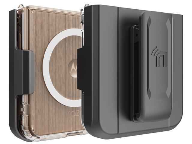 Clear Case and Belt Clip for Motorola RAZR ULTRA 2025 - Compatible with MagSafe