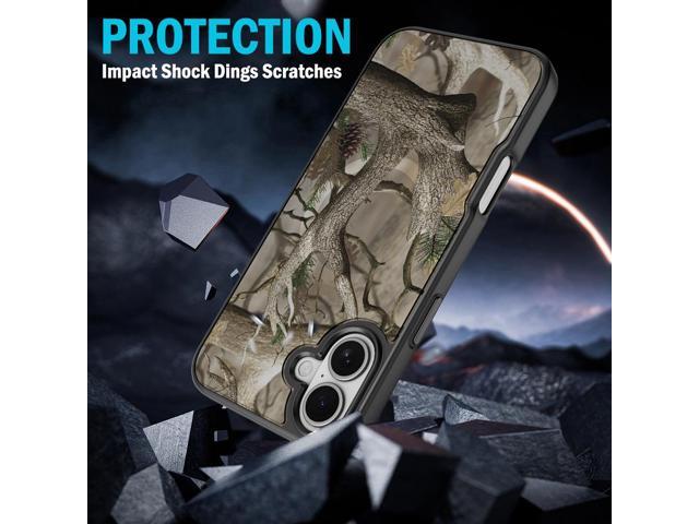 Case for iPhone 16 - Compatible with MagSafe - Bush Camo