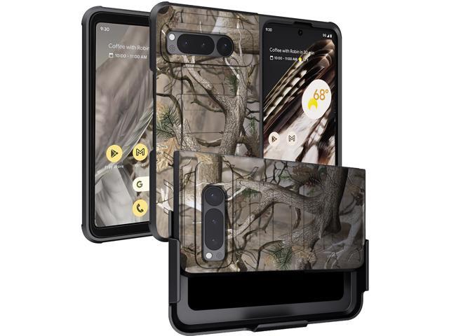 Case and Belt Clip Holster for Google Pixel Fold Phone (2023) - Camo Tree