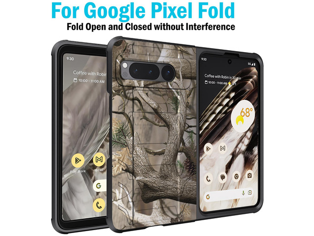 Case and Belt Clip Holster for Google Pixel Fold Phone (2023) - Camo Tree