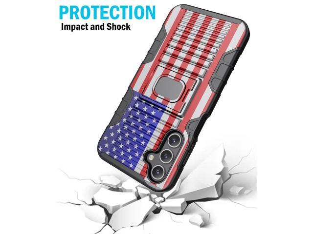 Rugged Case with Stand Belt Clip Holster Combo Samsung Galaxy A15 5G - USA Flag