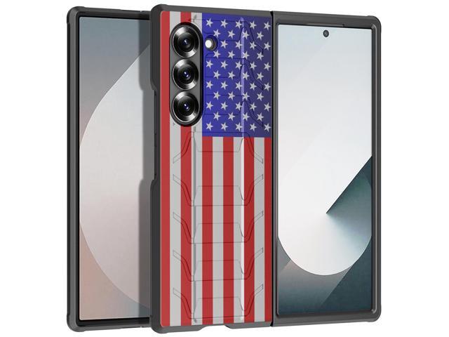Case for Samsung Galaxy Z Fold 6, Special Ops Tactical Cover - USA Flag Design