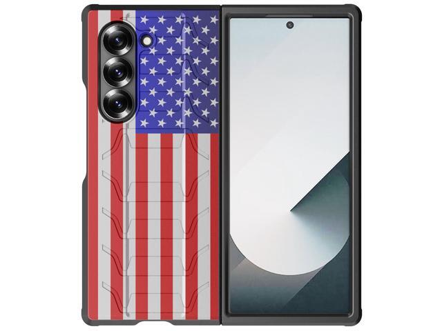 Case for Samsung Galaxy Z Fold 6, Special Ops Tactical Cover - USA Flag Design