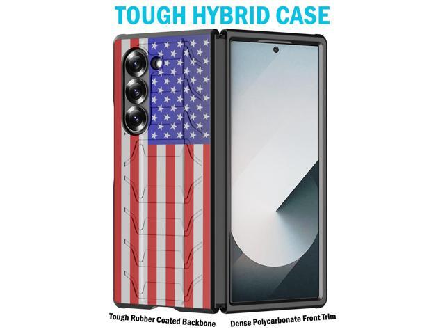 Case for Samsung Galaxy Z Fold 6, Special Ops Tactical Cover - USA Flag Design
