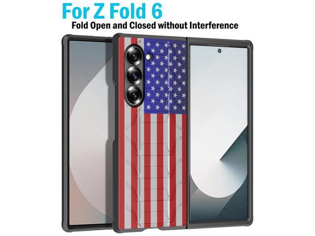 Case for Samsung Galaxy Z Fold 6, Special Ops Tactical Cover - USA Flag Design