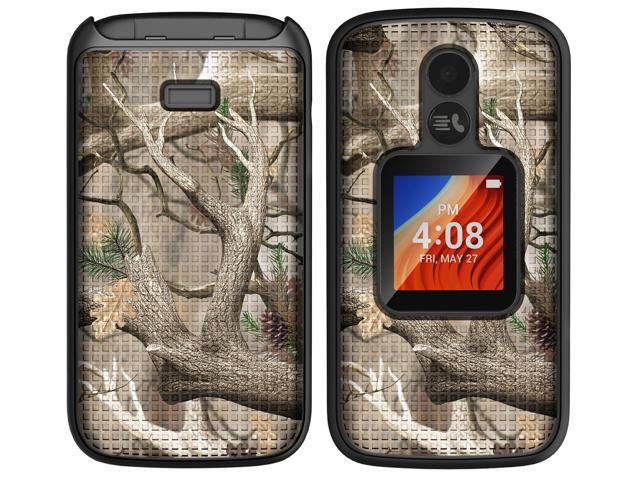Tree Camouflage Real Woods Case Cover for Alcatel TCL Flip 2 Phone (T408DL)