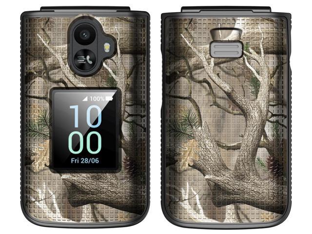 Hard Case Camo Cover for TCL Flip 3 Phone - Bush Camouflage