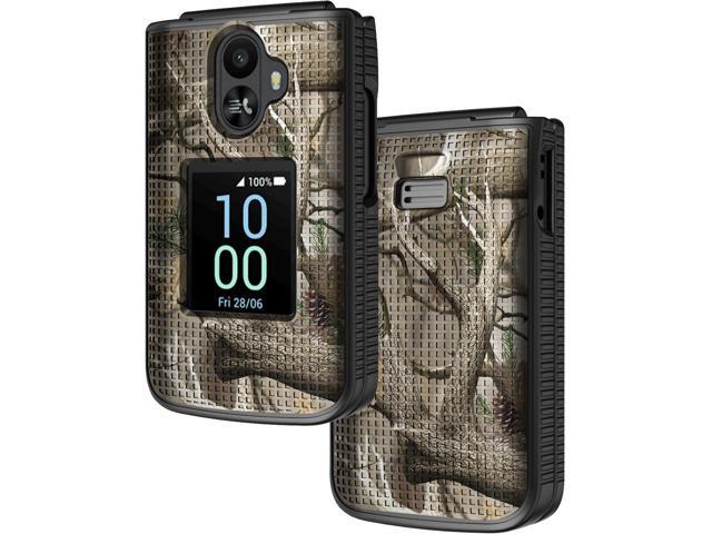 Hard Case Camo Cover for TCL Flip 3 Phone - Bush Camouflage