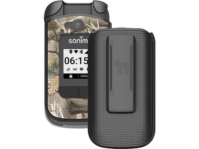 Bush Camo Hard Case and Belt Clip Holster Combo for Sonim XP3 Plus 4G (XP3900)