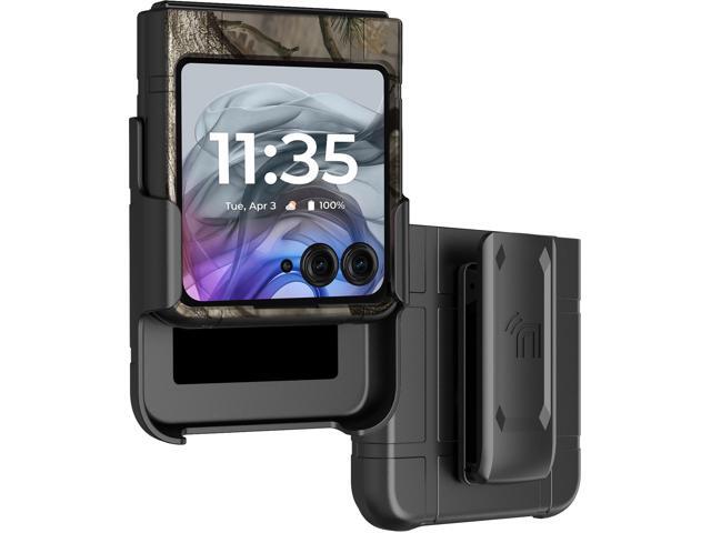 Hard Case and Belt Clip Holster for Motorola RAZR 2024 / 2025 - Bush Camo