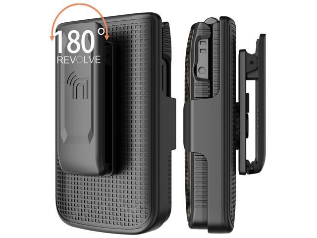 Hard Case and Belt Clip Holster Holder Combo for TCL Flip 3 Phone - Bush Camo