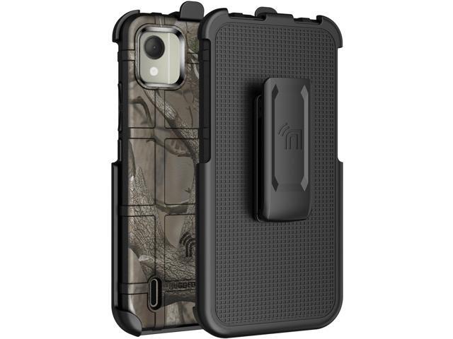 Special Ops Rugged Case and Belt Clip Holster for Nokia C110 Phone - Camo Tree