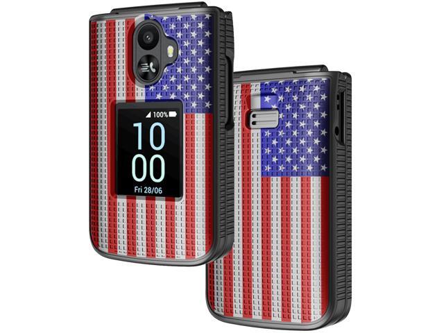 Hard Case Cover for TCL Flip 3 Phone - USA American Flag Design