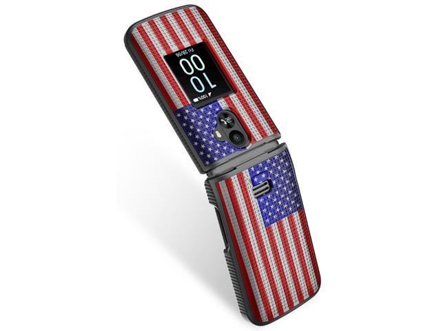 Hard Case Cover for TCL Flip 3 Phone - USA American Flag Design