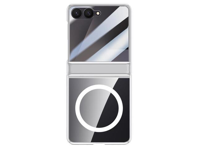 Screen Protect Case for Samsung Z Flip 7 - Compatible with MagSafe - Silver