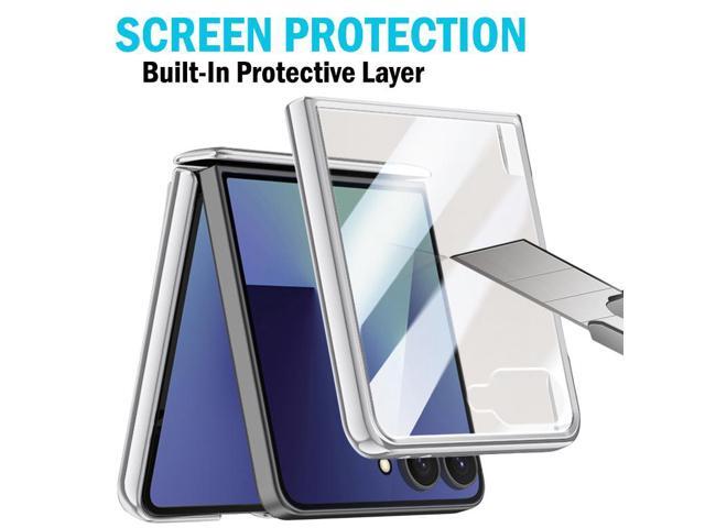 Screen Protect Case for Samsung Z Flip 7 - Compatible with MagSafe - Silver
