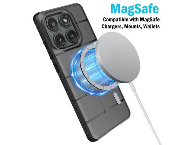 Case & Belt Clip for Motorola Edge 2025 5G - Black (Compatible with Magsafe)