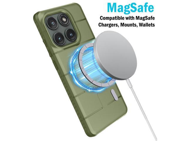 Case for Motorola Edge 2025 Phone - Army Olive Green (Compatible with MagSafe)
