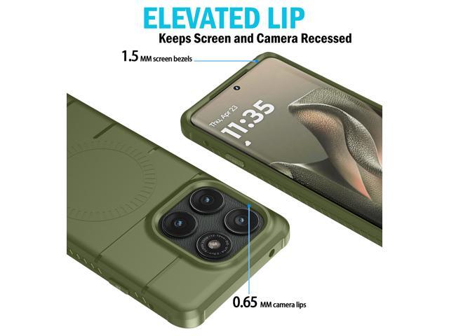 Case for Motorola Edge 2025 Phone - Army Olive Green (Compatible with MagSafe)