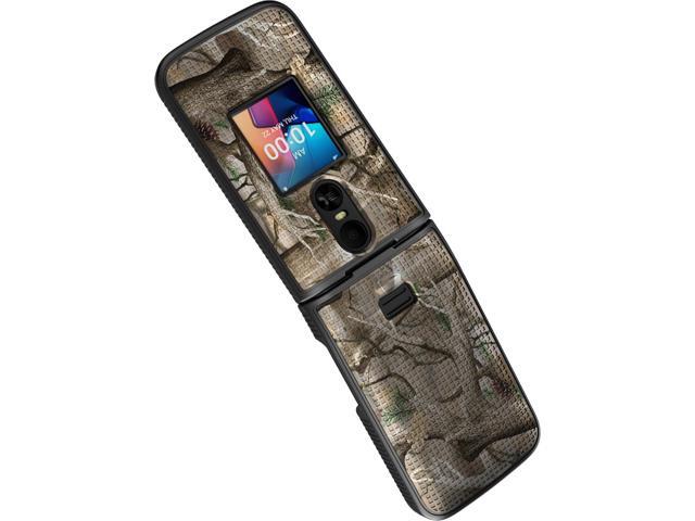 Hard Case Camo Cover for TCL Flip 4 Phone - Bush Camouflage