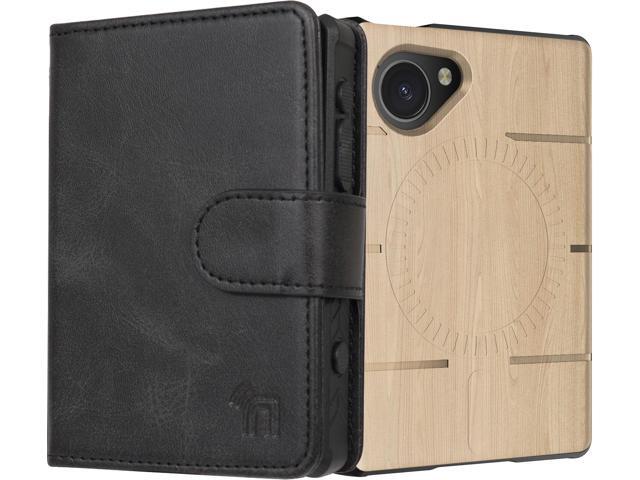 Case and Wallet Combo for Light Phone III - Compatible with Magsafe - Woodgrain