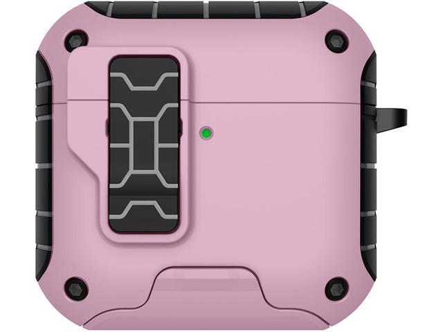 Magnetic Rugged Case for Airpods 4 (Stand/Clip/Lanyard Strap/Kit) - Baby Pink