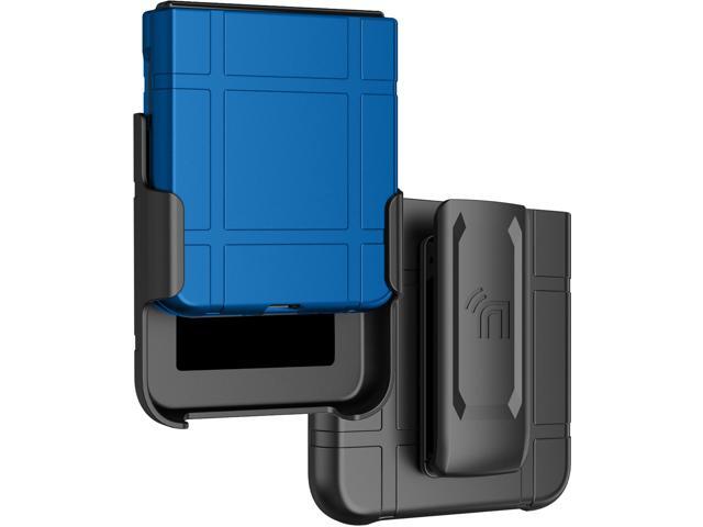 Hard Case and Belt Clip Holster for Motorola RAZR ULTRA 2025 - Blue