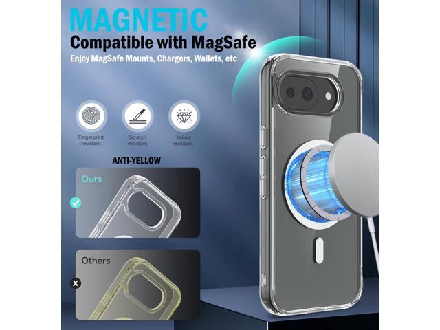 Clear Case for Google Pixel 10A Phone - Compatible with MagSafe Mounts