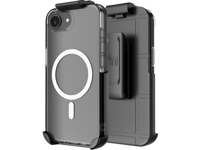 Case & Belt Clip Holster for iPhone 17e 16e (Compatible with Magsafe) - Clear