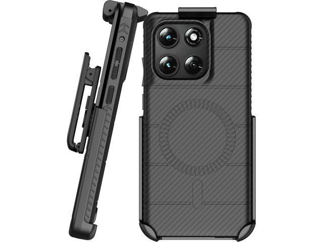 Case & Clip for Moto G Stylus 2026/2025 - Carbon Fiber (Compatible w/ MagSafe)