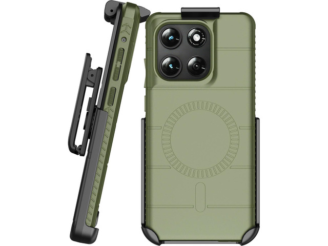 Case and Belt Clip for Moto G Stylus 2026/2025 - Green, Compatible with MagSafe